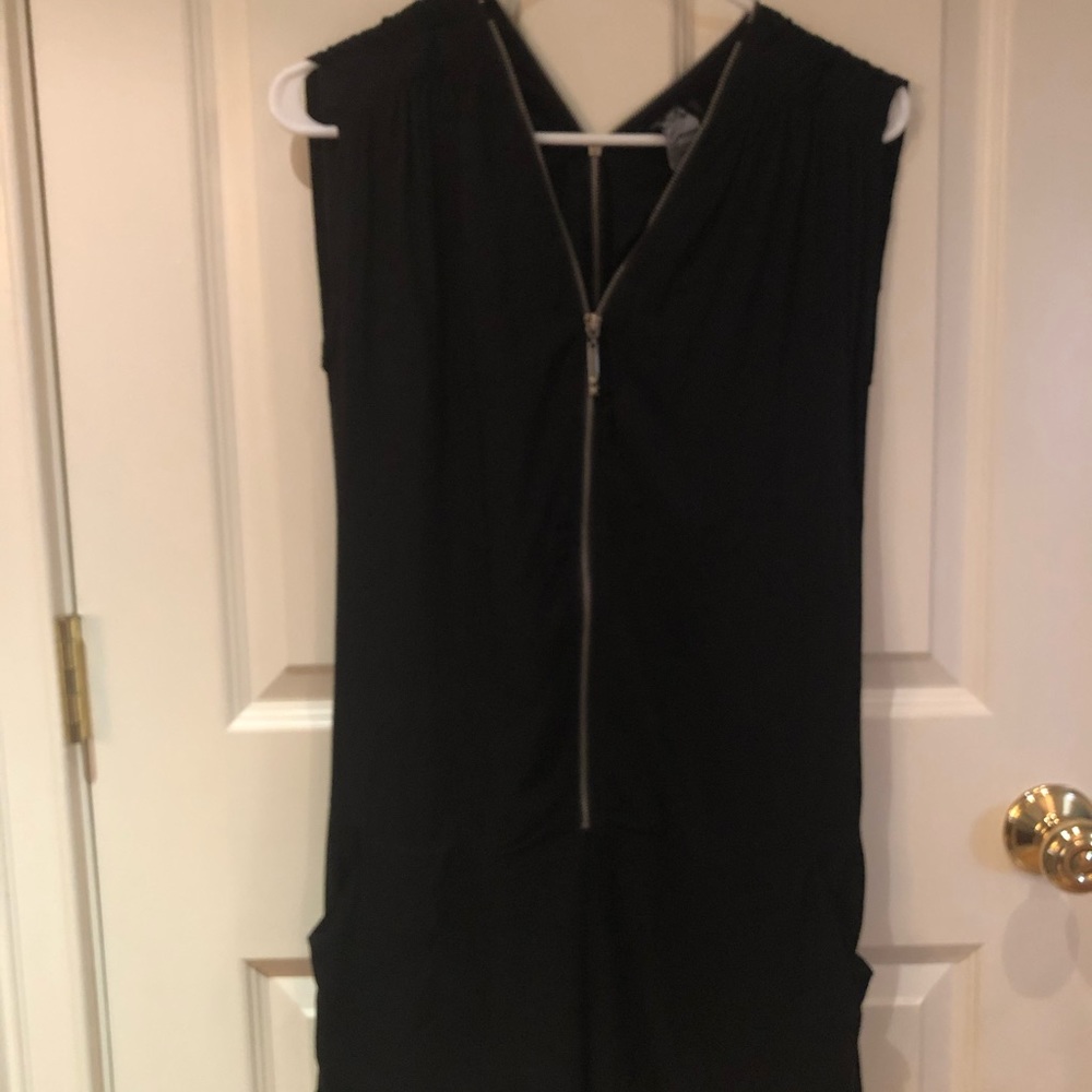 Guess black shirt romper with pockets!